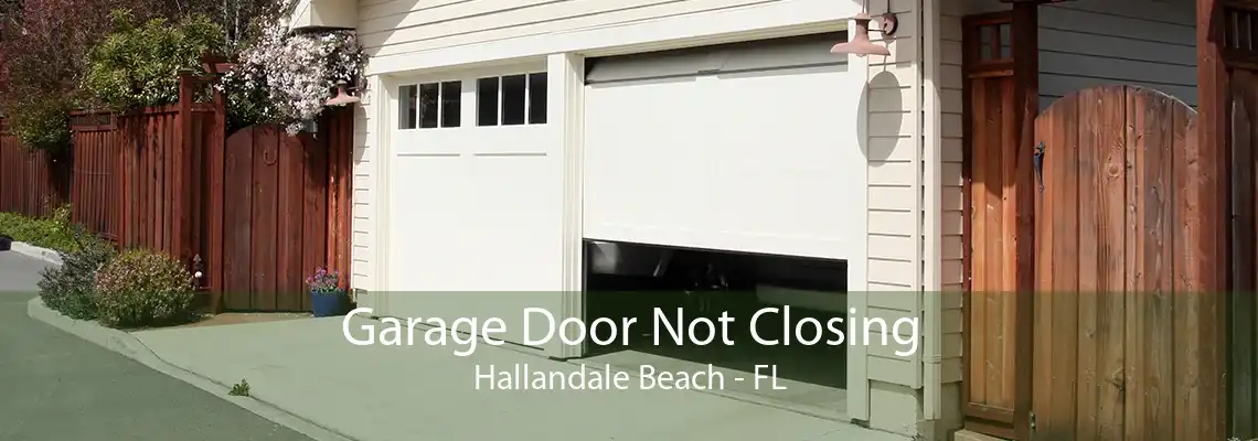 Garage Door Not Closing Hallandale Beach - FL